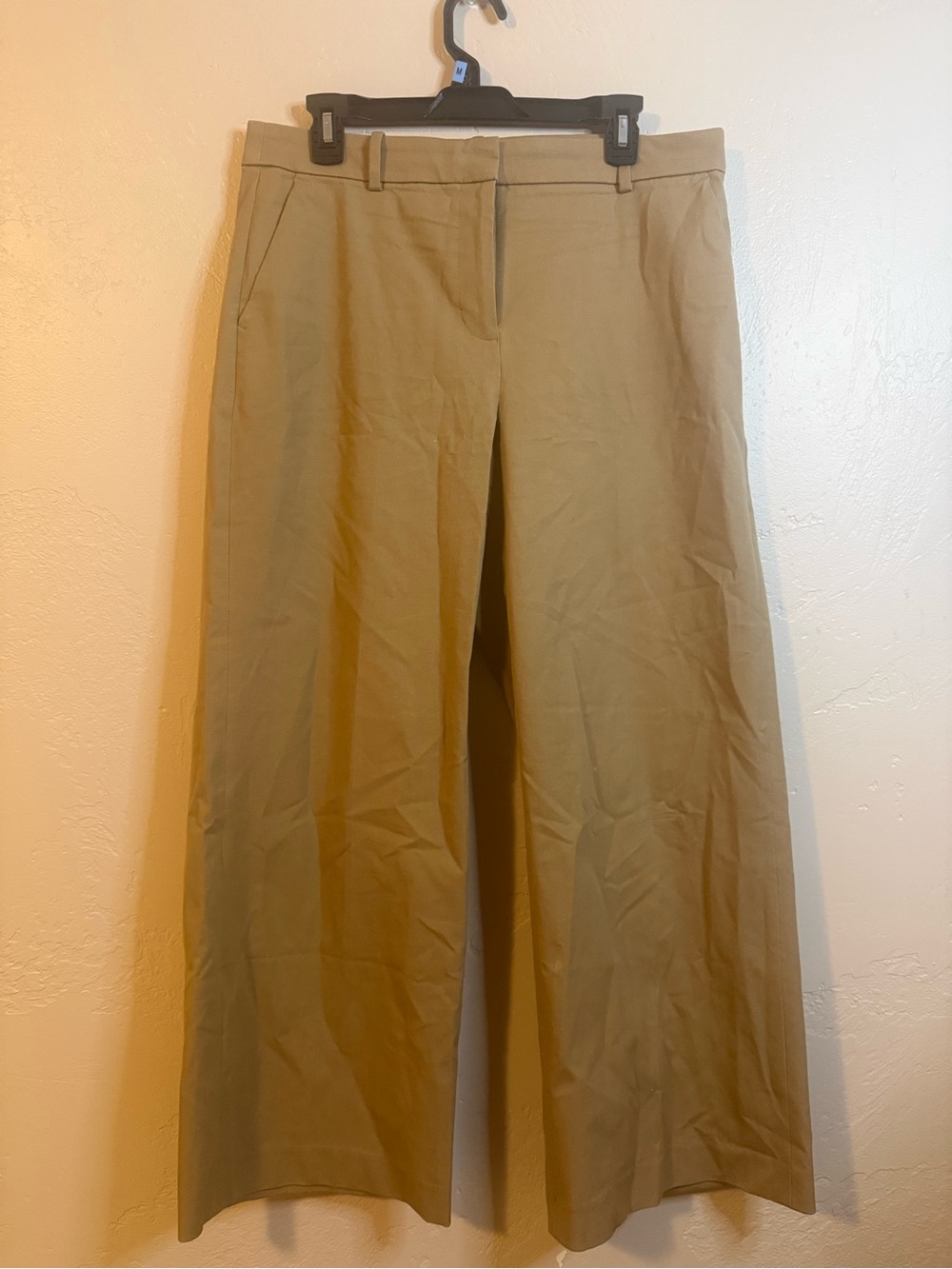 J. Crew Wide-Leg Pants in Khaki